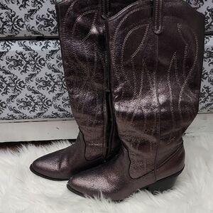 Women's Metallic Cowboy Boots